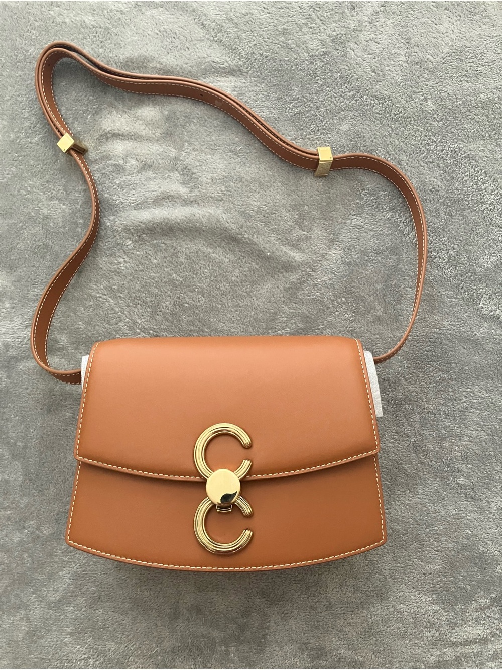NWOT Cafune Small Pendulum Bag in Cognac/Chestnut